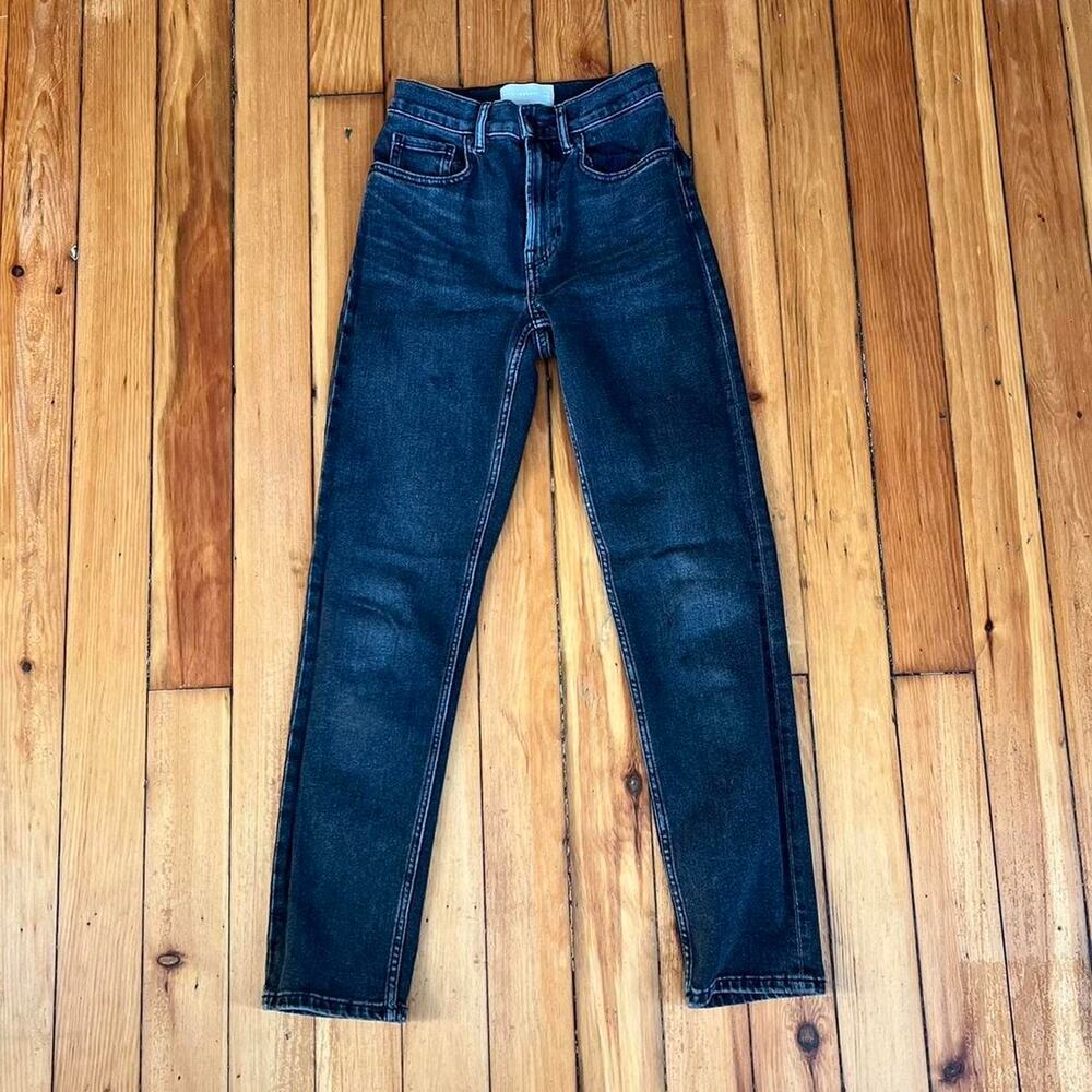 Everlane the cheeky jean faded black gray SIZE 24